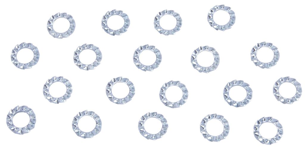 Dresselhaus Zahnfeder-Lüfterscheiben Form DIN 6798, D=6mm, 20 Stk.