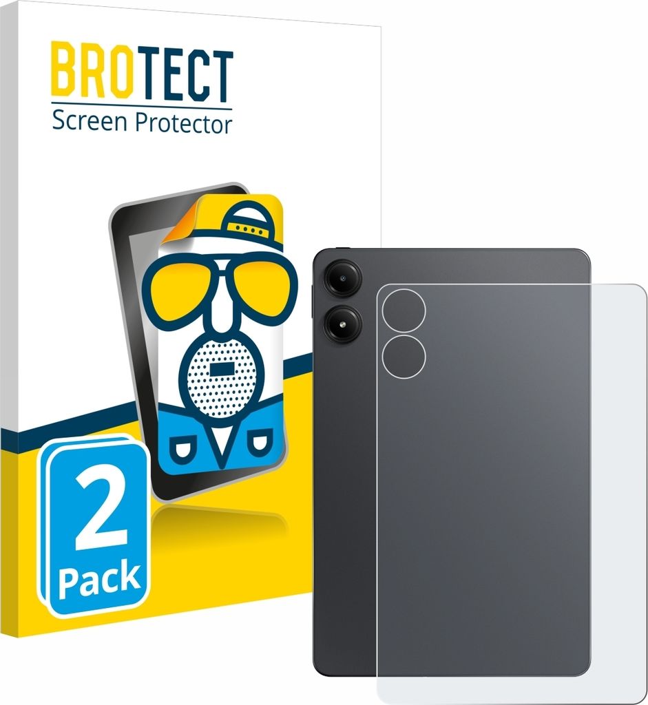 2x BROTECT Schutzfolie für Xiaomi Redmi Pad Pro (Rückseite) Displayschutz Displayschutzfolie Folie Matt Entspiegelungsfolie