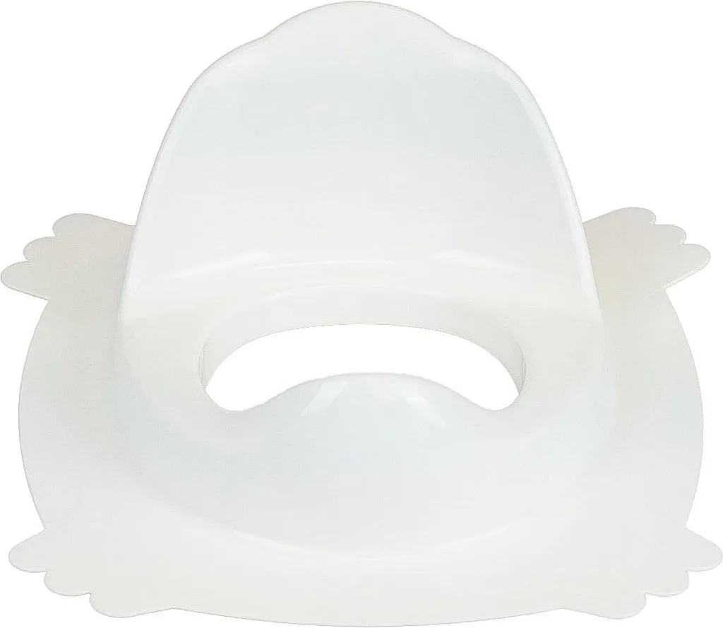Riduci WC, THERMOBABY Luxe, schienale alto, facile da installare, bianco Muguet