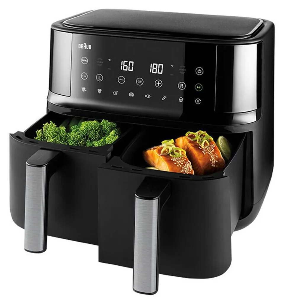 Braun TD3030IBK Airfryer Digital Dual - Friteuse sans Huile Noire