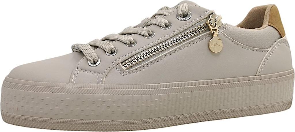 s.Oliver Damen Schnürschuh Court Sneaker Reißverschluss Produktbild 