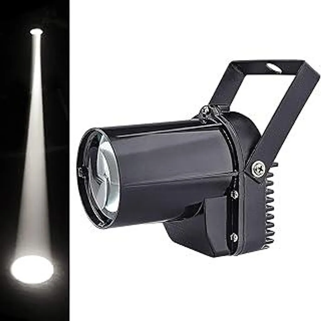 Mini Faretto LED Pinspot 3W Bianco per Feste Private e Club DJ