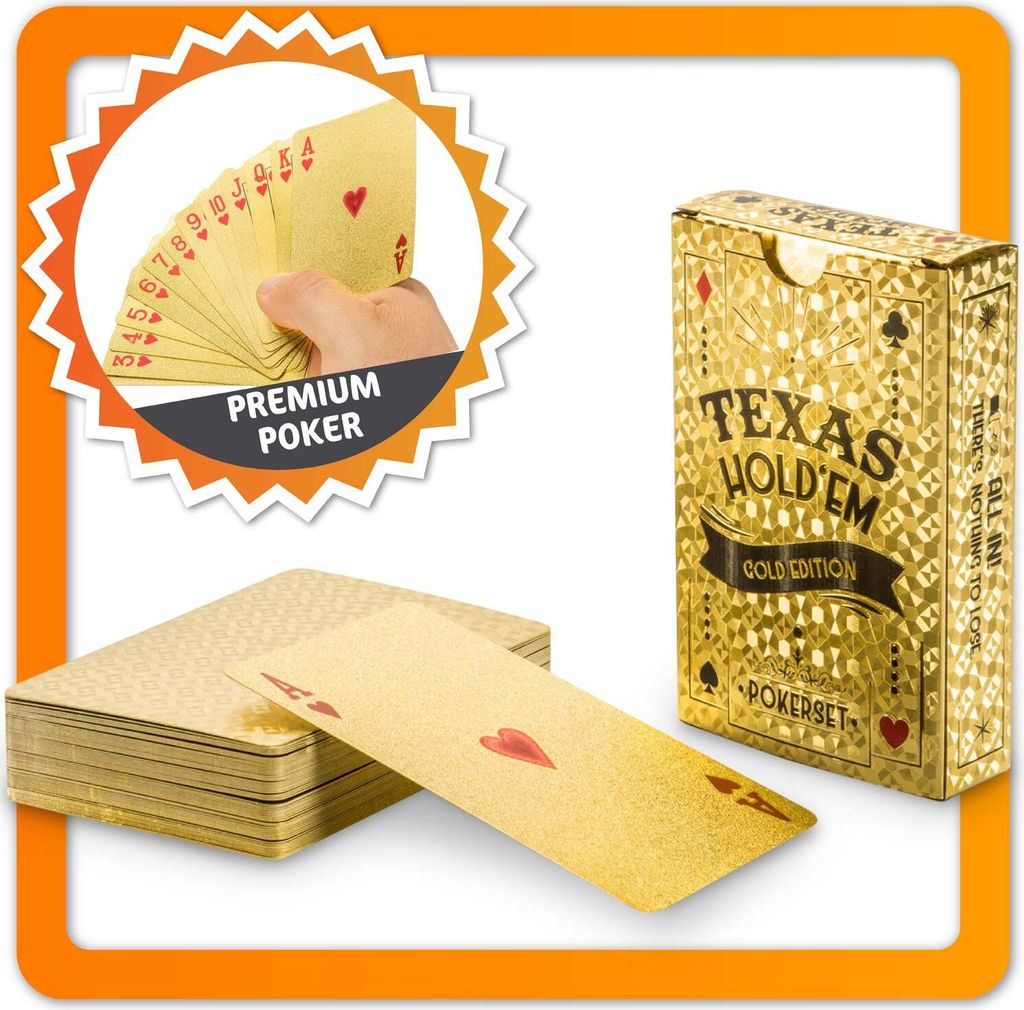 Zlaté pokerové karty Obrázok produktu 