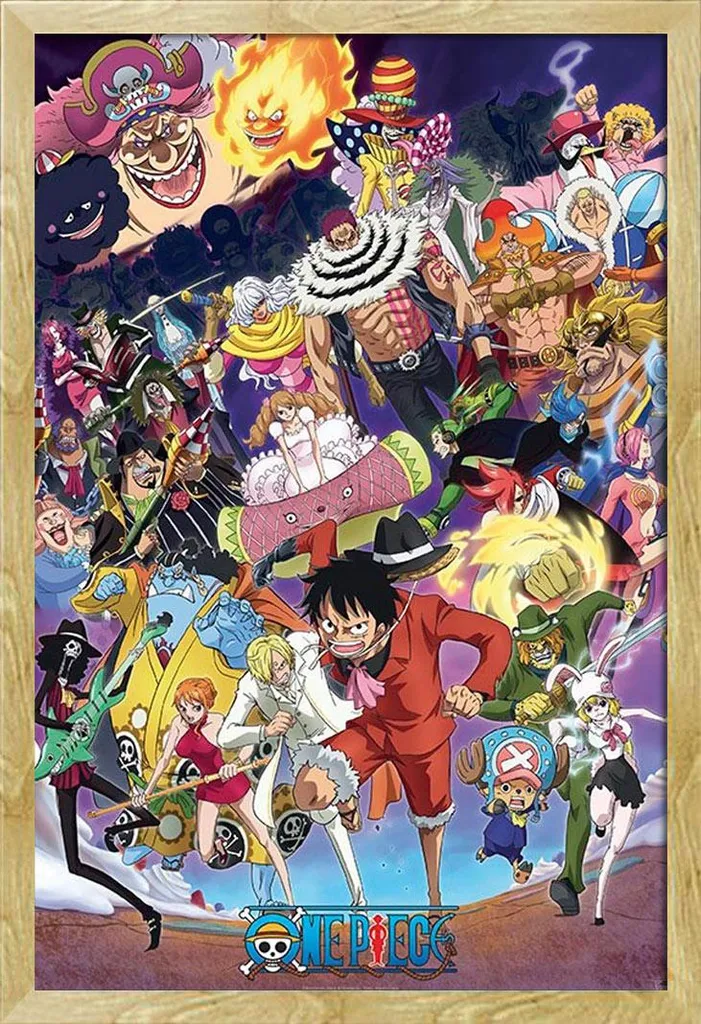 One Piece Big Mom Saga Poster Maxi 61x91.5 Cornice Shinsuke MDF Faggio
