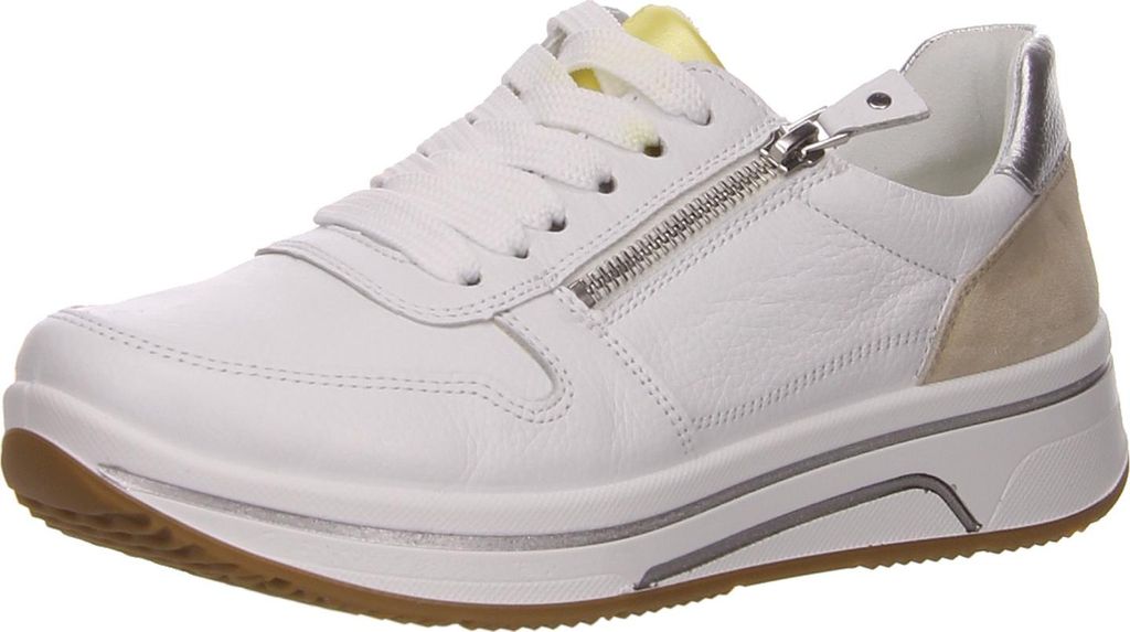 Ara Schnürhalbschuhe in weiss/weiss kombi, Gr. 6.5 Produktbild 