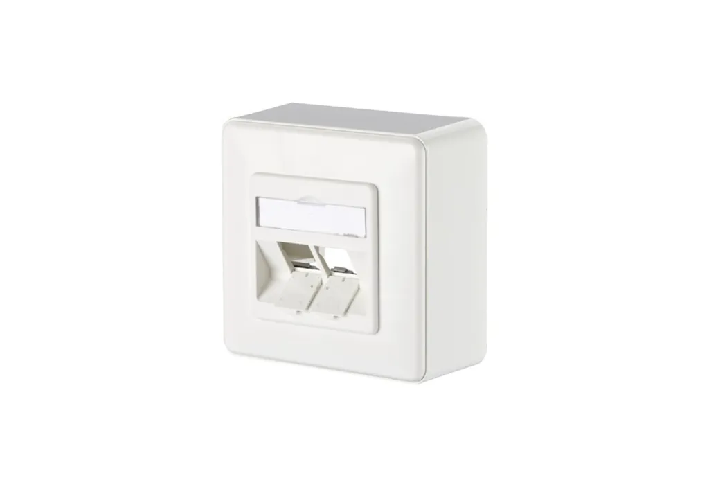 Scatola di Rete Metz Connect AP 2 Porte Bianca - Qualità Garantita