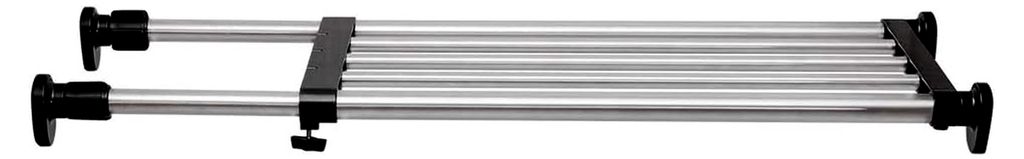 Teleskop Verstellbar Schrank Organizer Rack Ohne Bohren Metall Teleskopregal Erweiterbarer Kleiderschrank Lagerung Regal für Schlafzimmer, Bad, K...