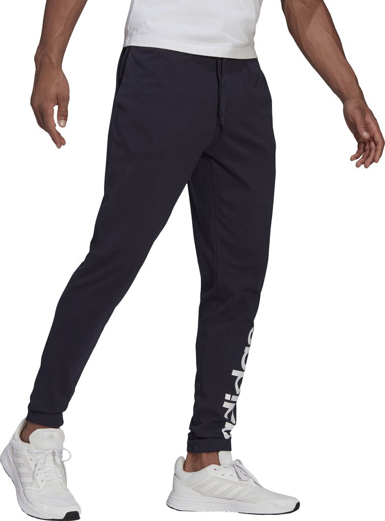 adidas Jogginghose für Herren aus Baumwolle, Größe:M, Farbe:Blau
