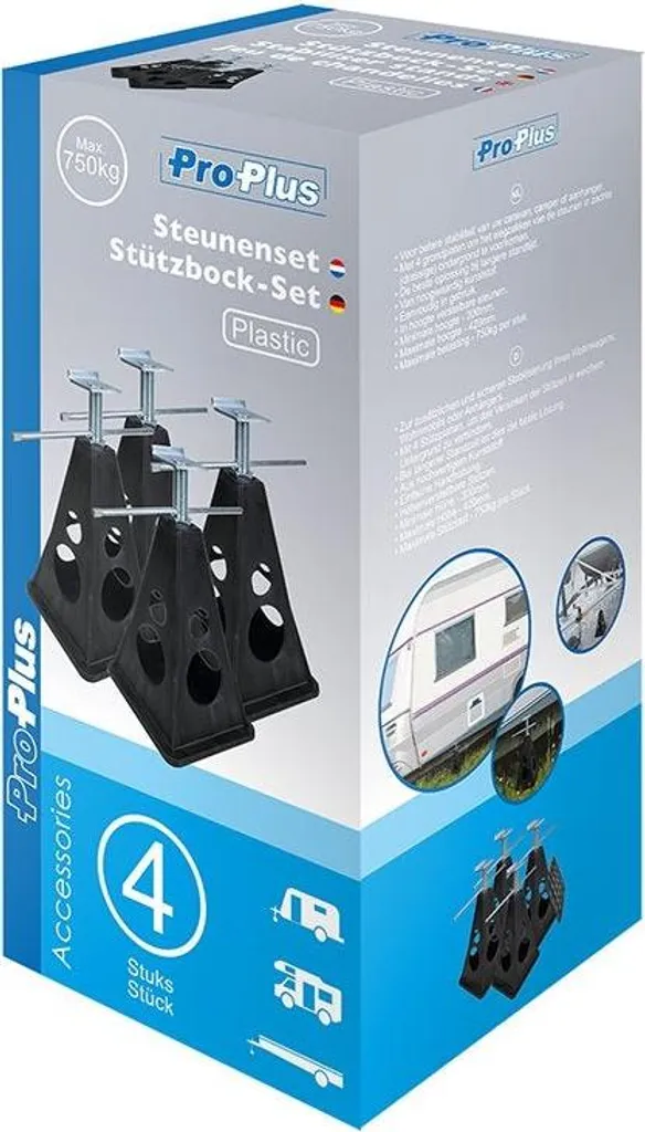 Plaques de calage stabilisatrices en plastique rigide 4 unités