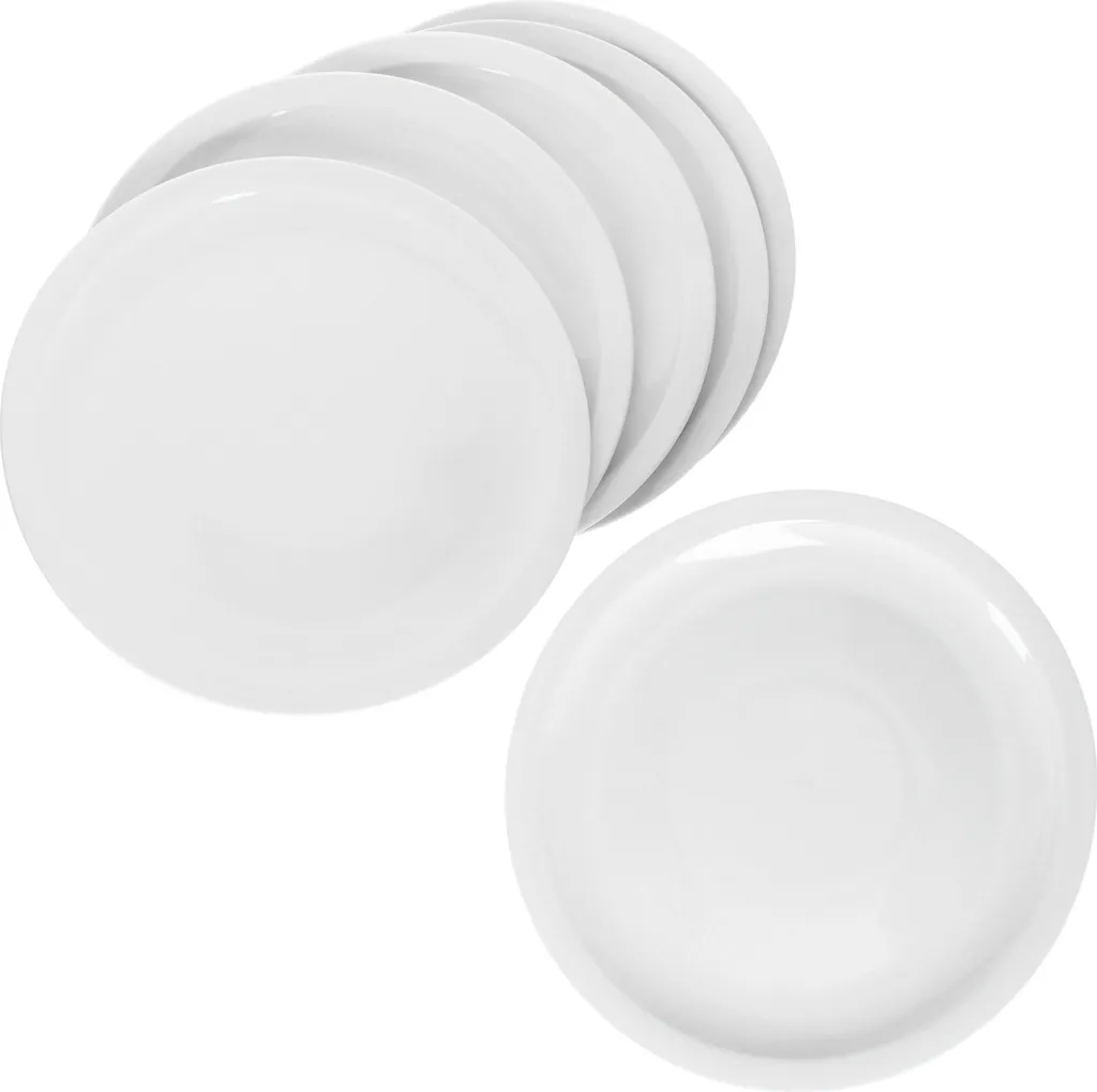 Set 6 Piatti Pizza Bianchi Ø30,5 cm in Porcellana Professionali XL