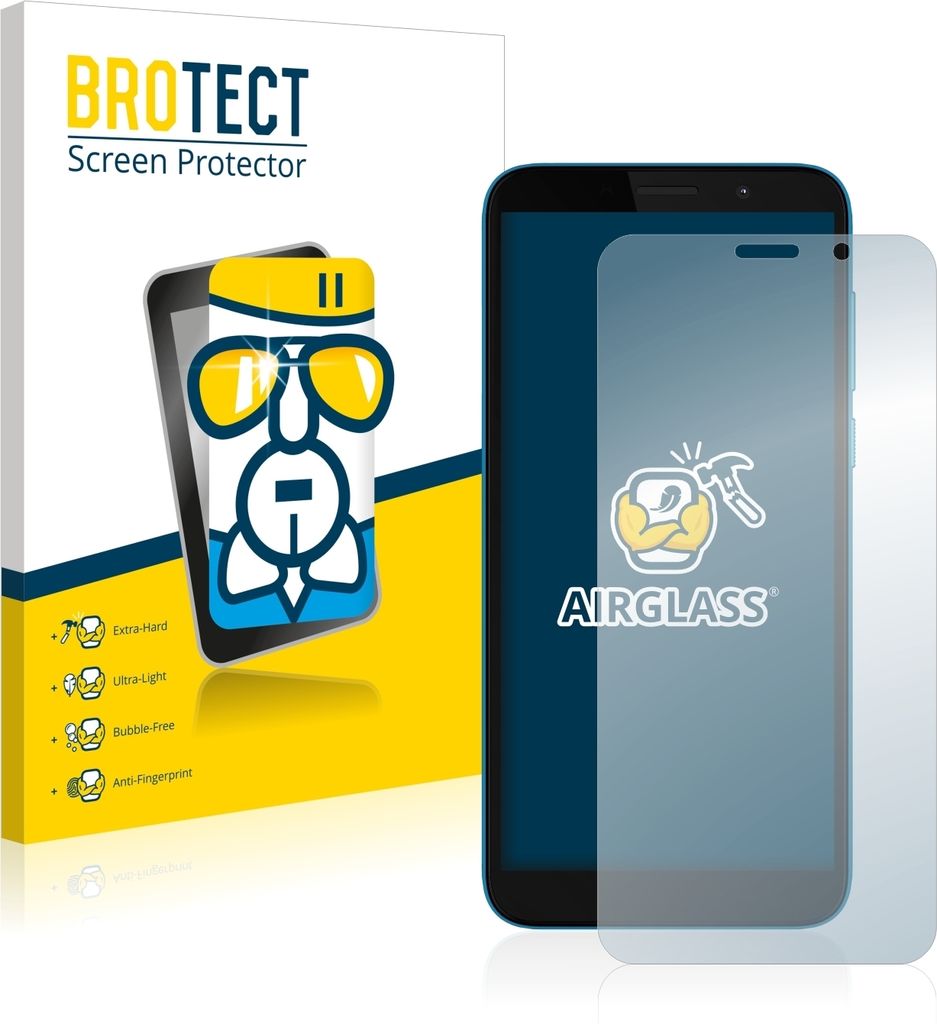 BROTECT Schutzglas für Motorola Moto E6 Play Schutzfolie Panzer Folie Glas Display Schutz klar