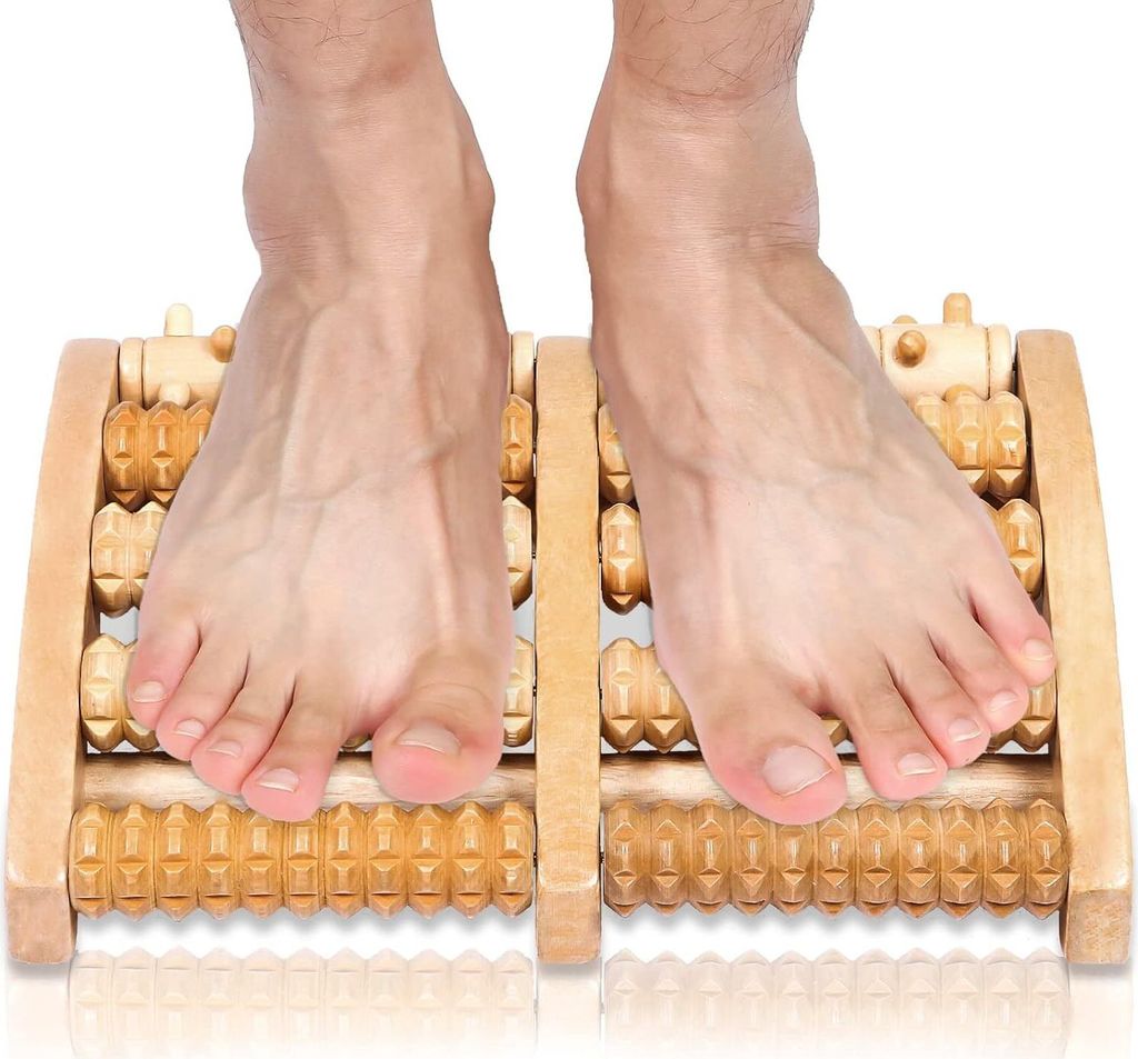 Holz Fuß Massagegerät, für Füße, Beine, Waden , Ferse Produktbild 