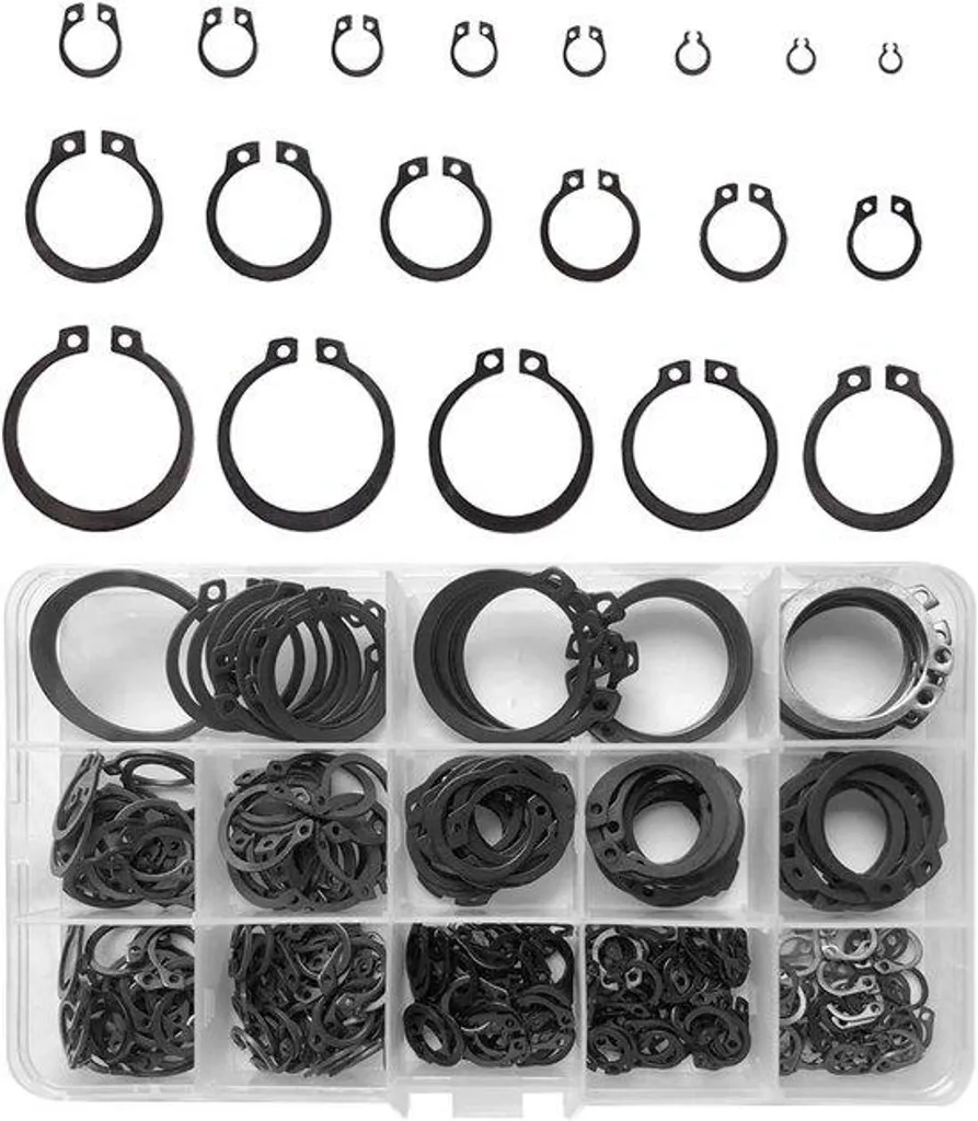 Colliers de serrage métalliques robustes, kit complet 19 types 3-32 mm