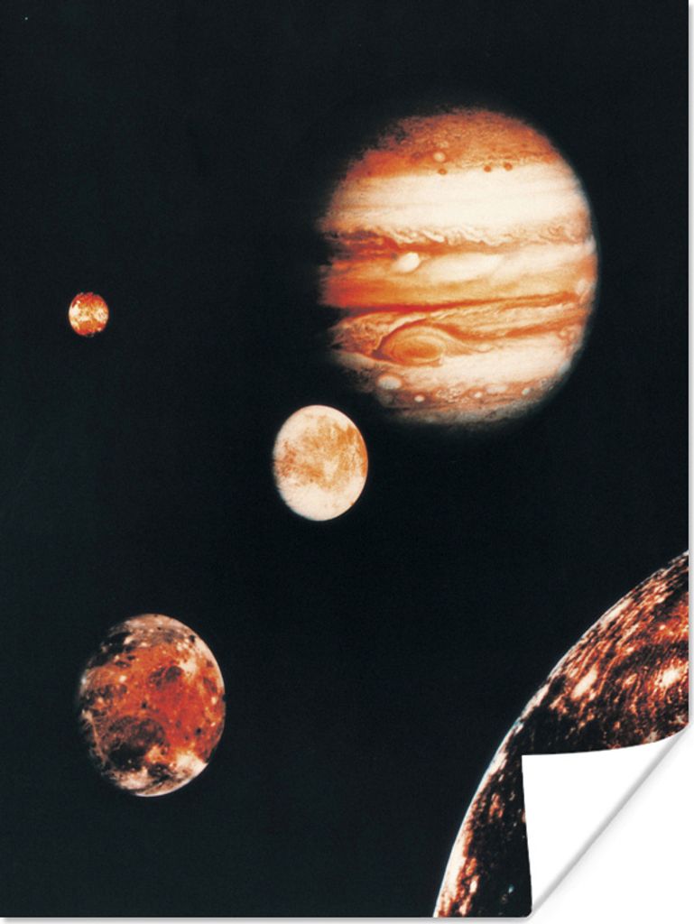 MuchoWow Poster Der Planet Jupiter in der Galaxie 90x120 cm - Wohnzimmer