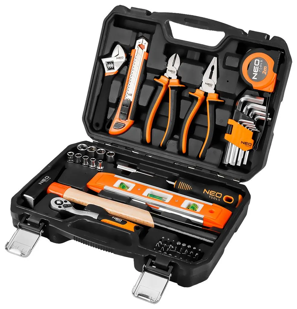 NEO TOOLS Jeu de 60 outils de bricolage complet avec coffret robuste - 4