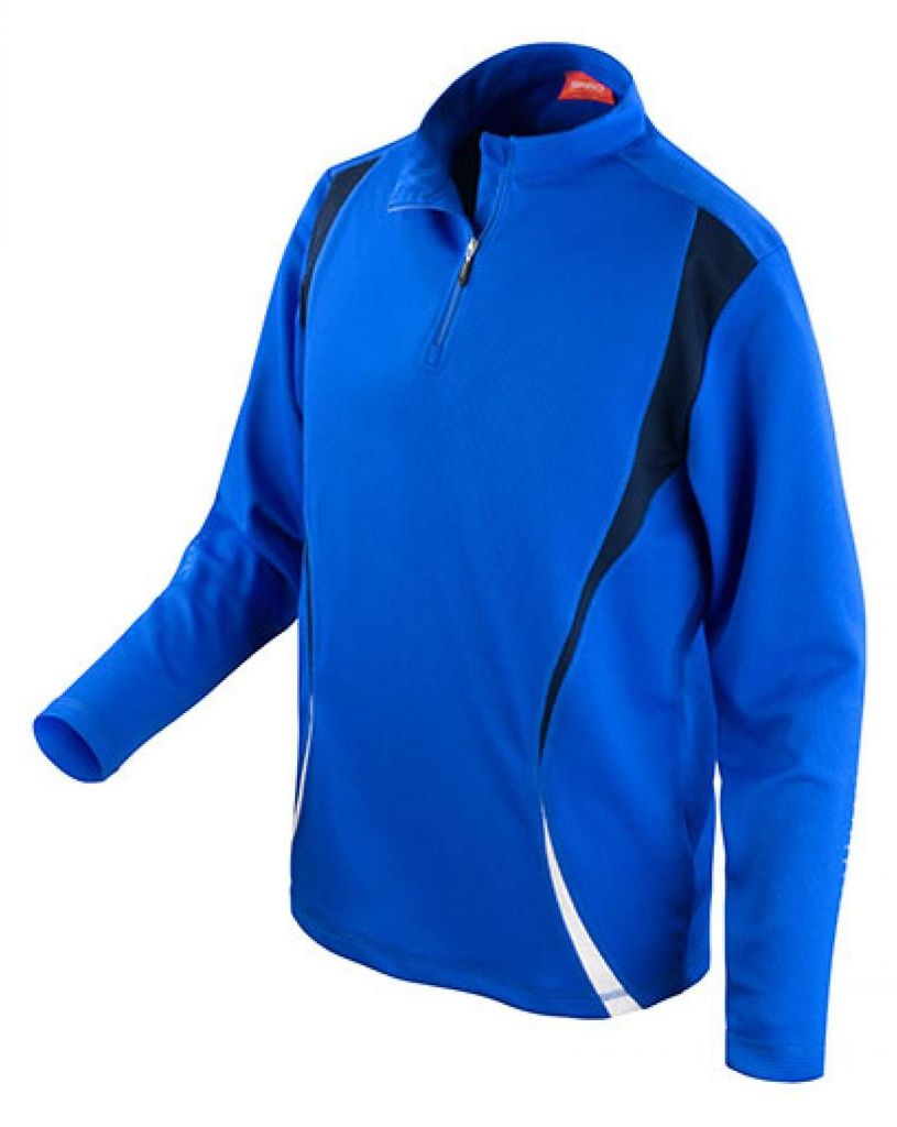 SPIRO S178X | Trial Training Top / Trainings und Sport Longsleeve - Farbe: Royal/Navy/White - Größe: XS