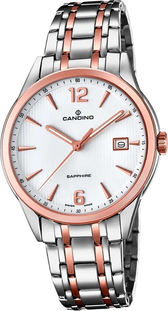 Montre Inoxydable Homme Rose-Or Candino C4616/2 Durable et Anti-Ternes