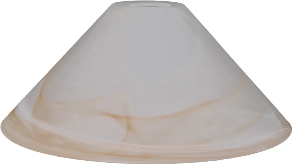 Verre de rechange pour lampe de bureau ou suspension blanc ambre 30cm