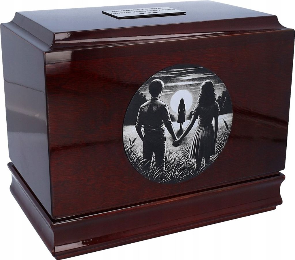 Exklusive Holzurne Für Die Mutter, Personalisierte Urne