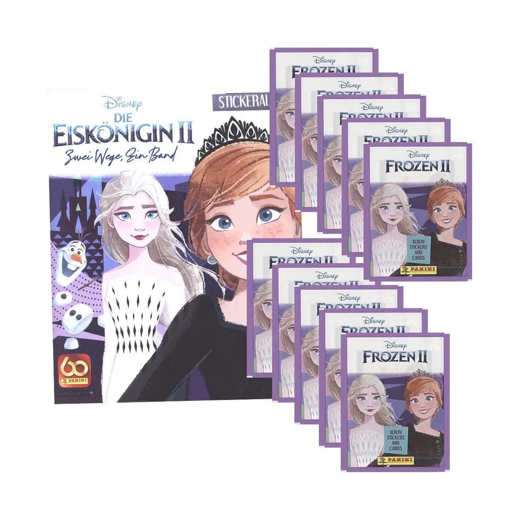 Disney Frozen 2 Serie 2 Album Figurine + 10 Buste Adesivi Panini