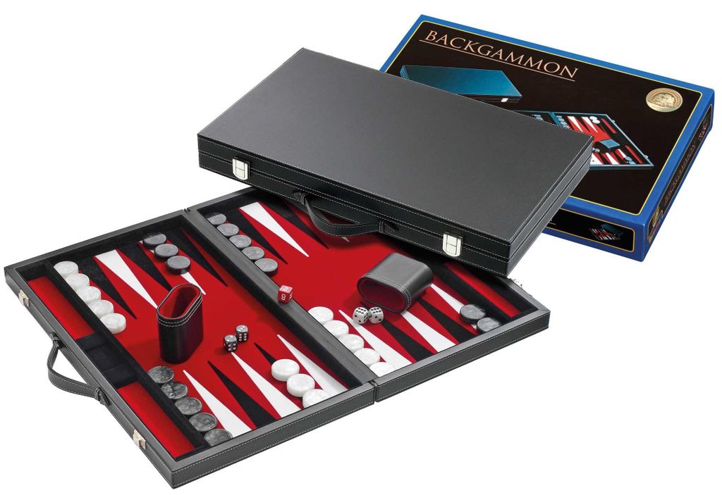 Philos Backgammon-Koffer Medium Standard (Rot) Produktbild 