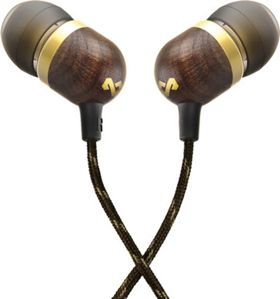 Auricolari Eco-Friendly House Of Marley Smile Jamaica Ottone Legno - 3
