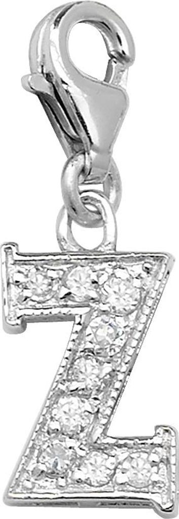 Süß 925 Sterling Silber Buchstaben / Initiale Damen - Anhänger mit Zirkonia; TRS35307LTZ