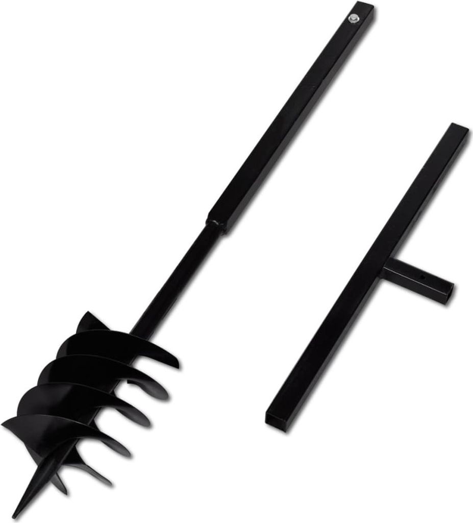 Eleganter Möbel Erdbohrer mit Griff 180 mm Verlängerungsrohr 5 m - CJG531634 - Gartenmöbel & Zubehör
