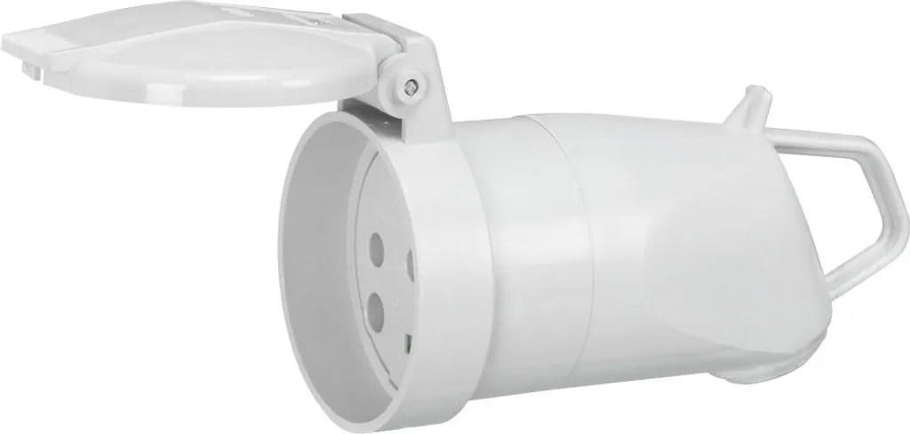 Prolongateur 3P+N+T 20A 400V~ avec volet de protection IP44 robuste