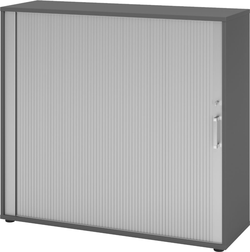 bümö Rollladenschrank office - 3 Ordnerhöhen - Griff: Produktbild 