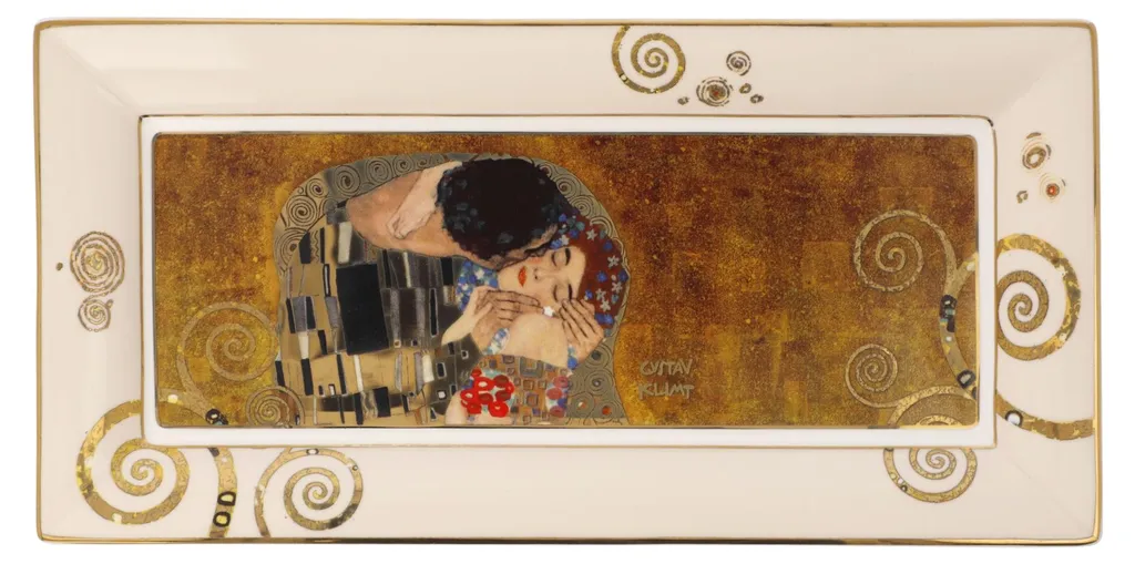 Idée cadeau luxe : Coupe Goebel Klimt pour décoration de salon chic