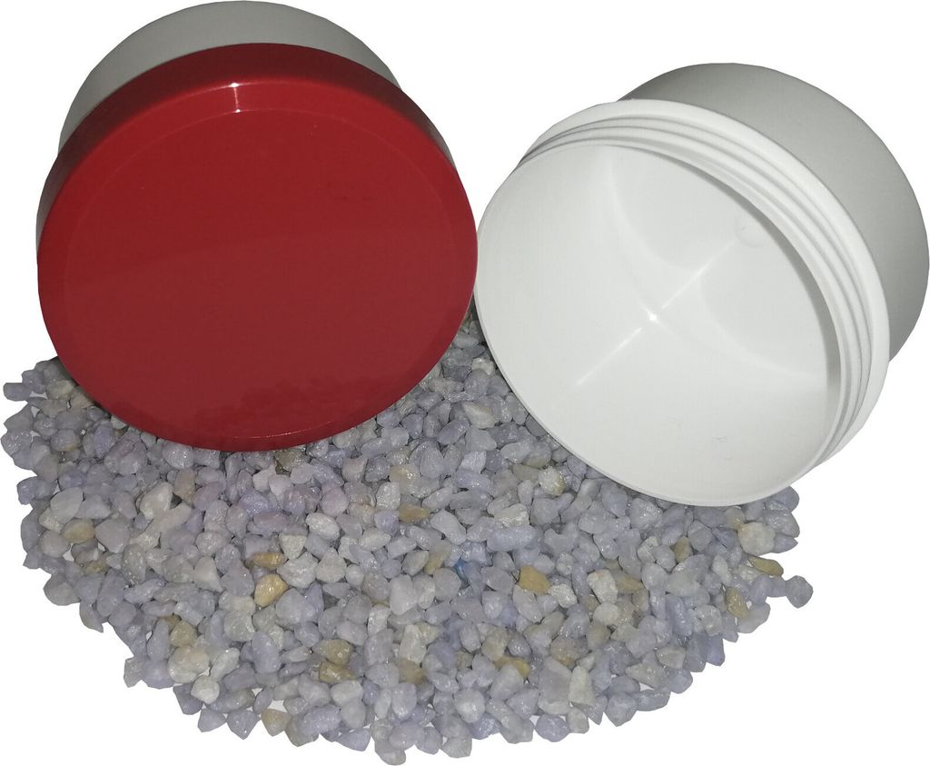 5 Salbenkruken Homöopathie Cremdose 50 g 60 ml Flach Deckel rot
