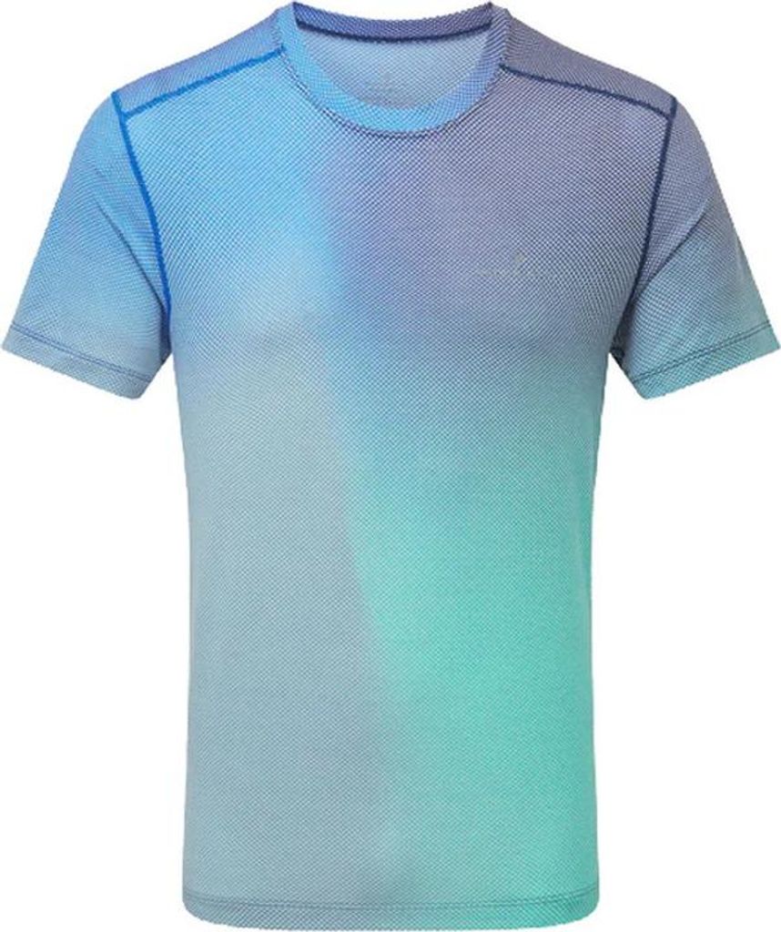 T-Shirt RONHILL M TECH GOLDEN HOUR TEE Man, darknavy/laguna merge Größe: L
