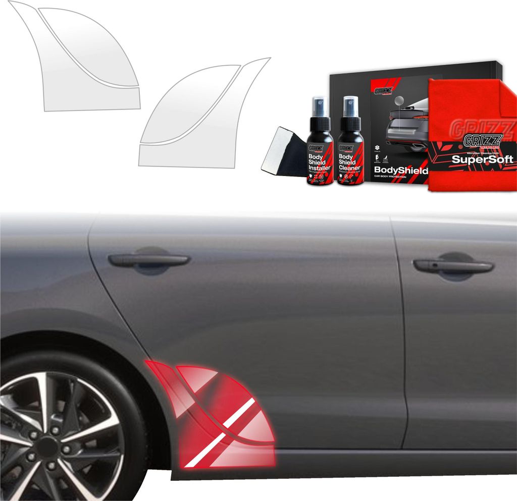4in1 Schutzfolie Grizz Protector für hinteren & vorderen Seitenschwelle - Hyundai i30 Hatchback (2020-2025)