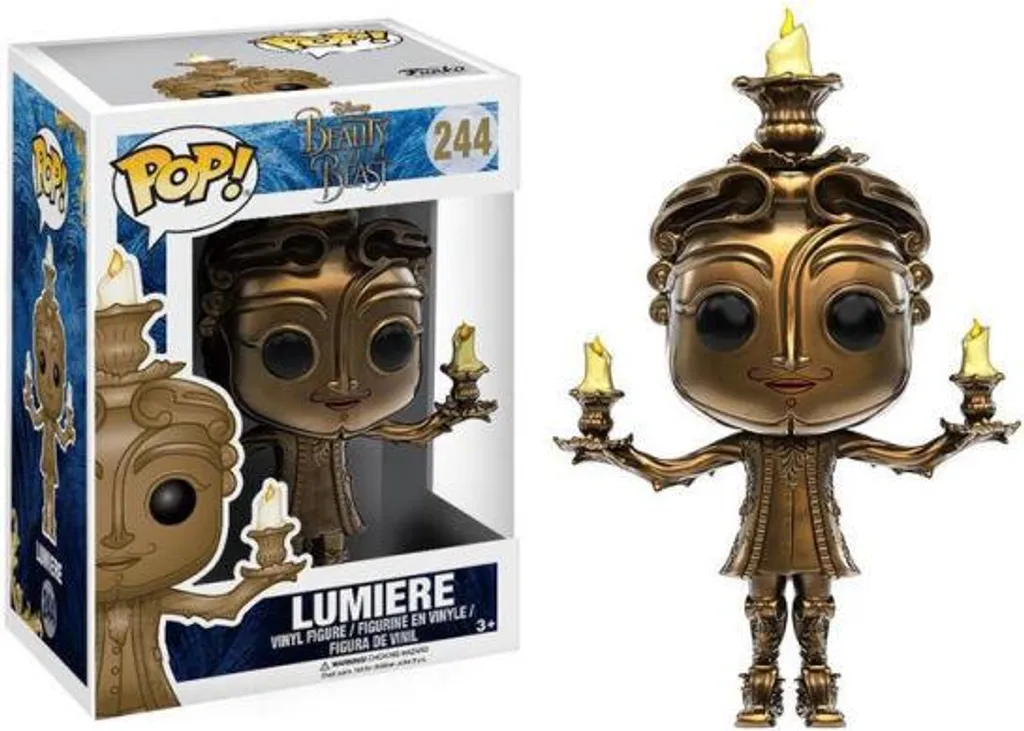 Cadeau Disney Lumière Funko POP Figurine Déco La Belle et la Bête 9cm