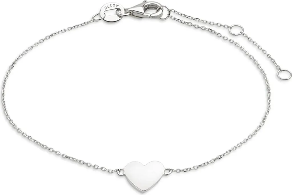 Bracelet Xenox Femme en Or Blanc 375 avec Pendentif Cœur Heart XG4208