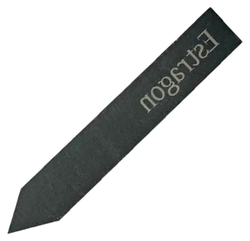 Pflanzenschild "Estragon", Kräuterstecker aus Schiefer, ca. 19 cm, graviert, Naturstein, Kräuterschild, Gartengestaltung