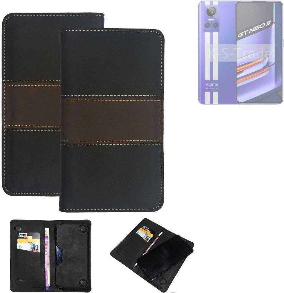 K-S-Trade Hülle Handyhülle kompatibel mit Realme GT Neo 3 Schutzhülle Walletcase Bookstyle Tasche Schutz Case Handytasche Wallet Cover Kunstleder