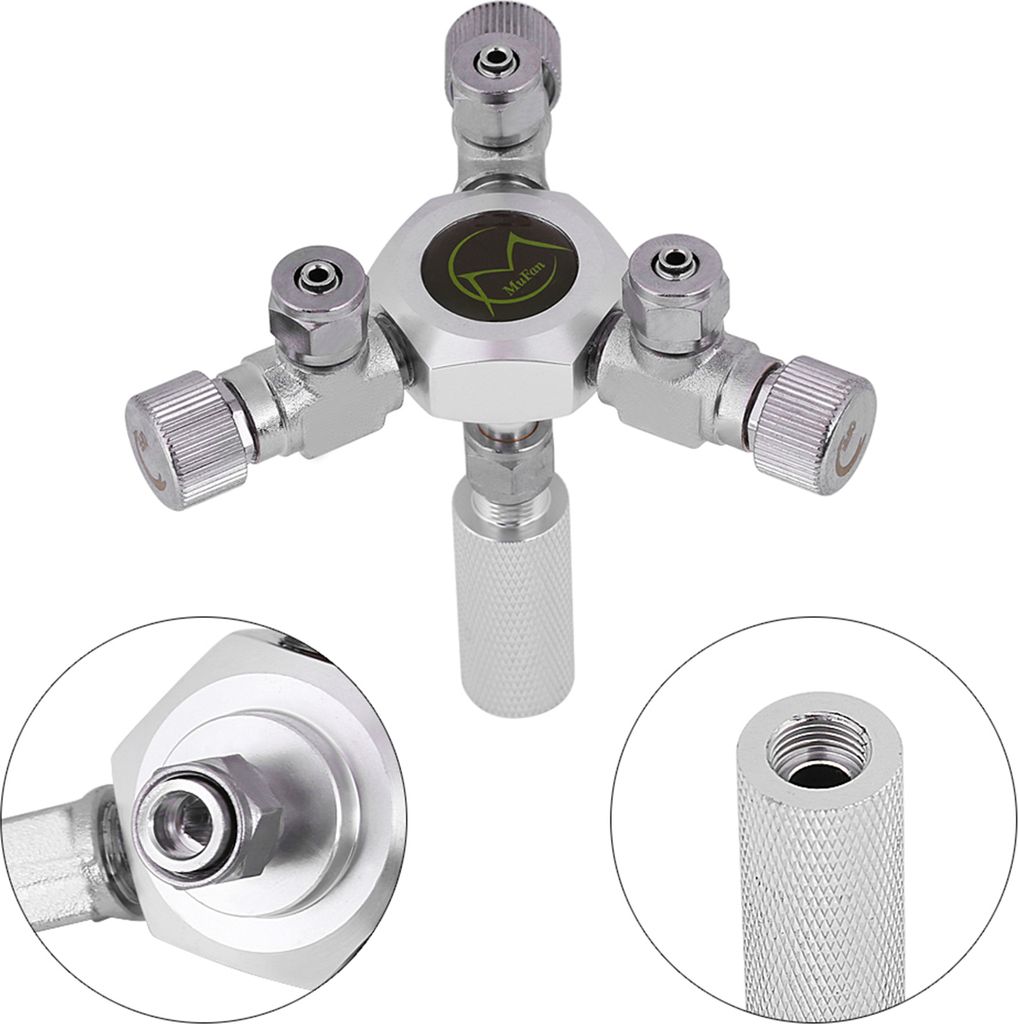 Multi Ways Distributor Aquarium Regulator CO2 Splitter Valve Fish Tank (3 Way)