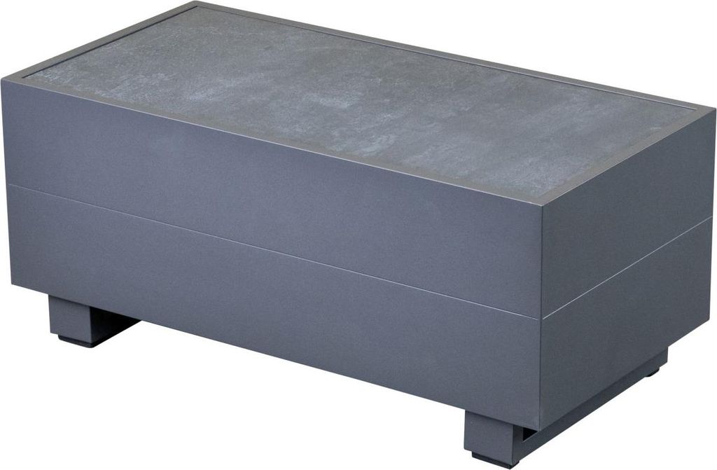 Inko Pasadena Lounge-Tisch Gartentisch Beistelltisch Aluminium anthrazit 35x70 cm
