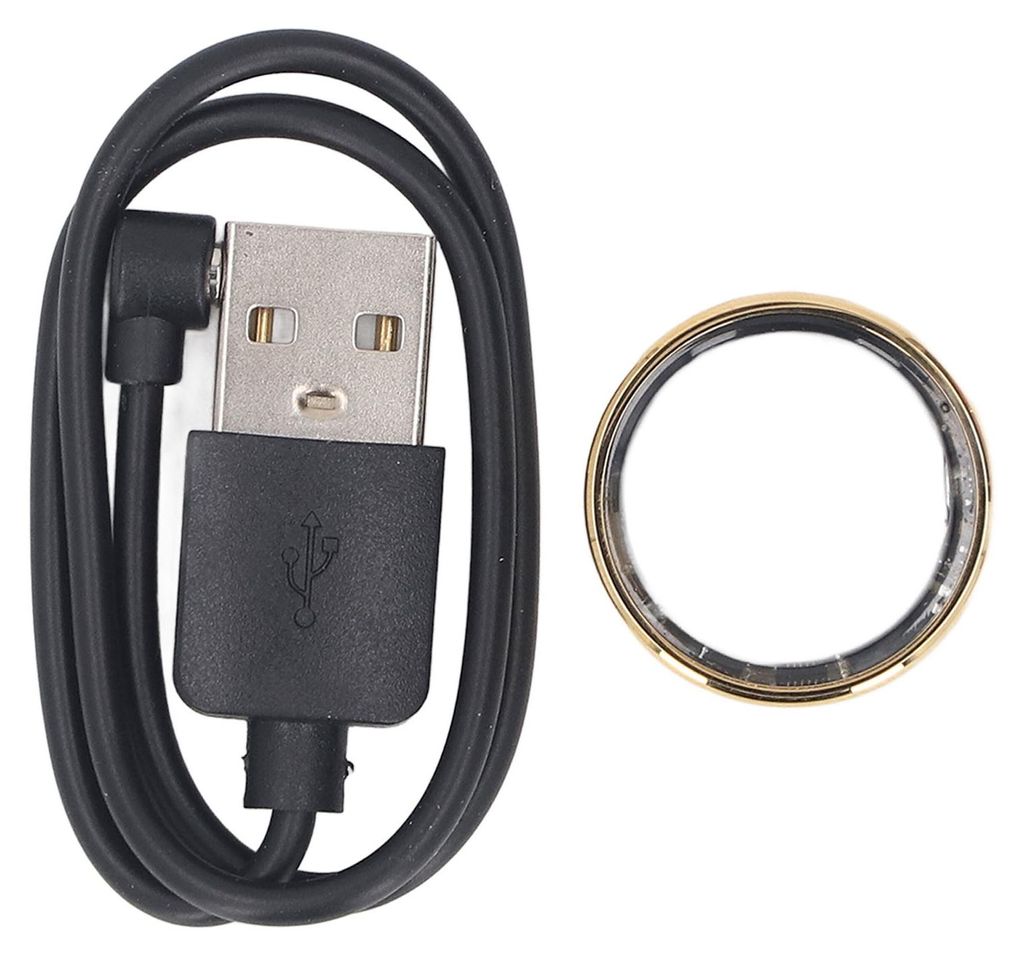 Smart Ring IP68 Wasserdicht Mehrere Sportmodi Schrittzähler Kalorienverfolgung Fitness-Tracker für Sport Gold 11 Größe: Innendurchmesser: 20,6 ...