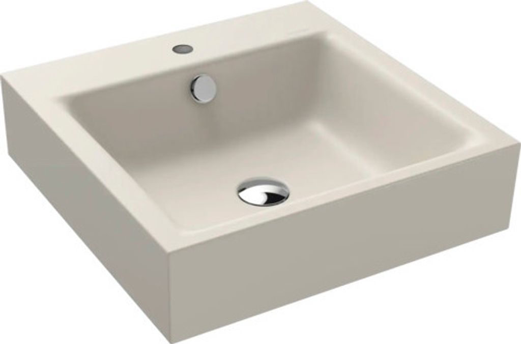 KALDEWEI Waschtisch PURO 46 x 46 cm warm grey 10 matt mit Beschichtung Emailliert 901306013668