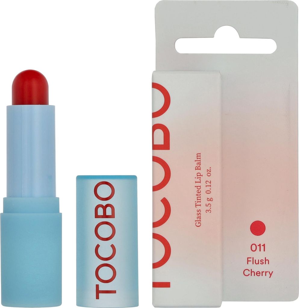 # 011 Flush Cherry Tocobo Glass Tinted Lip Balm