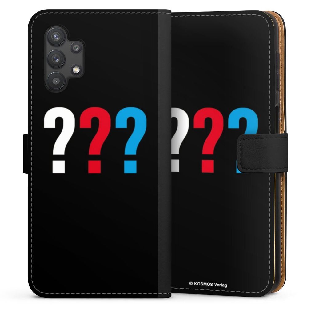 DeinDesign Klapphülle für Samsung Galaxy A32 5G Handytasche Lederhülle Tasche Logo Offizielles Lizenzprodukt Die drei ???