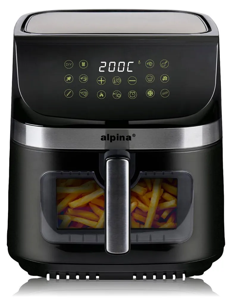 Friteuse à air chaud 9L Alpina : fini l'huile pour des frites XXL croustillantes