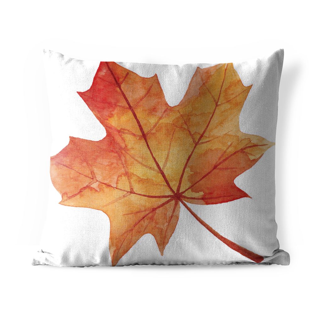 MuchoWow Outdoor Kissen - Herbst - Zeichnung - Blatt - 40x40 cm - Wetterfest - Lounge Kissen - Kopfkissen - Interieur - Polster mit Bild