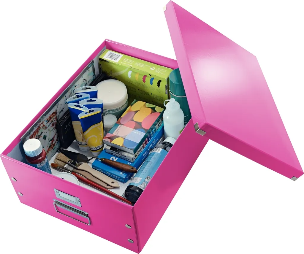 Contenitore Leitz Click & Store A3 Rosa: Ordine per Casa e Giochi - 4