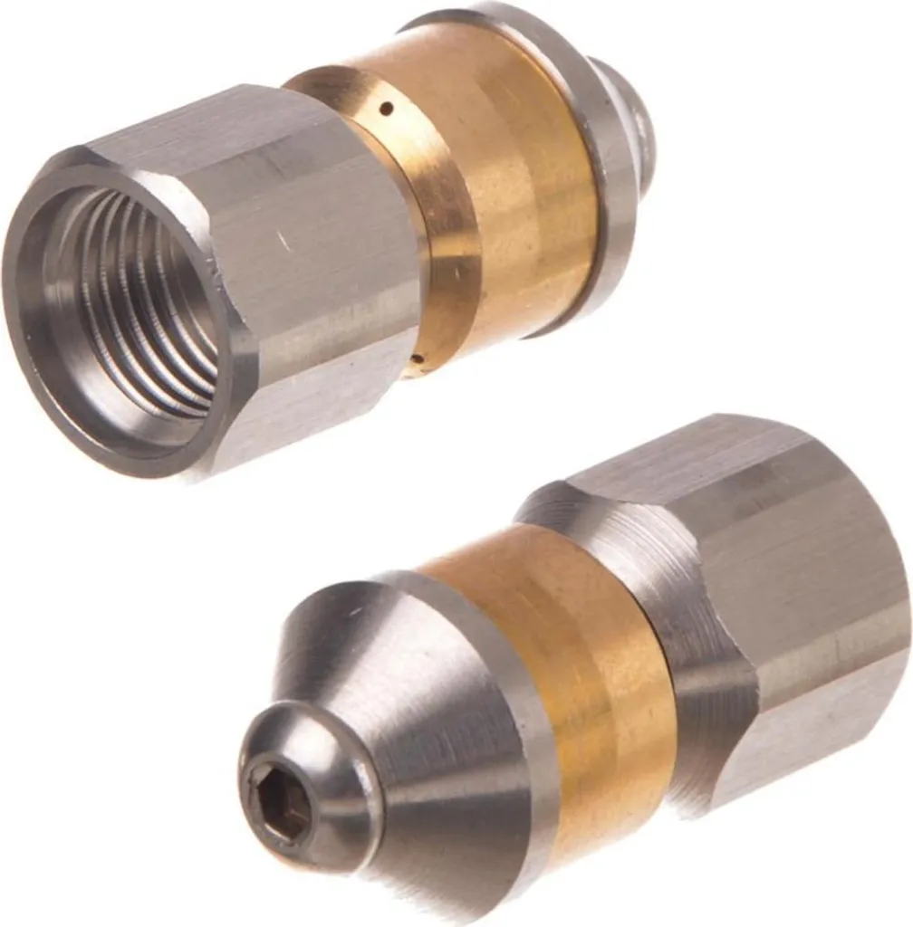 Ugello rotante per la pulizia degli scarichi 1/4" 060 Acciaio inox