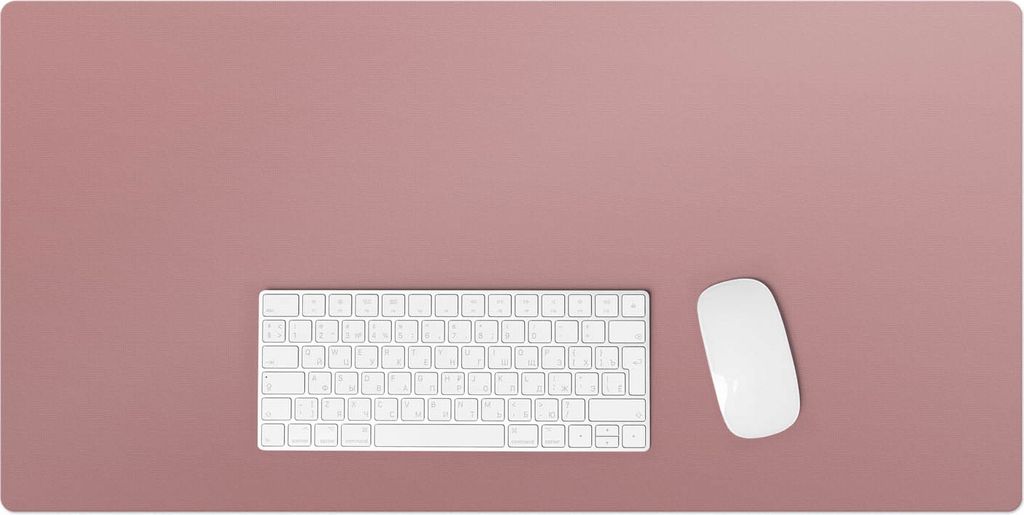 Farbe Rosa – Schreibtischunterlage – Rutschfeste Tischunterlage – Schreibtischmatte für Büro & Zuhause – Schreibunterlage – Mauspad –...