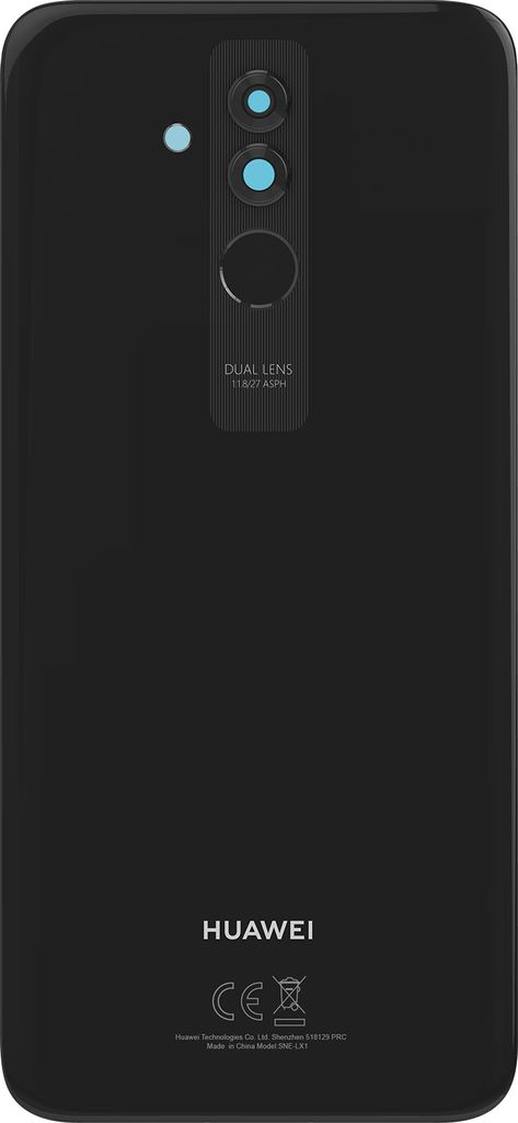 Clappio, náhradní zadní sklo pro Huawei Mate 20 Lite, černé Obrázek produktu 